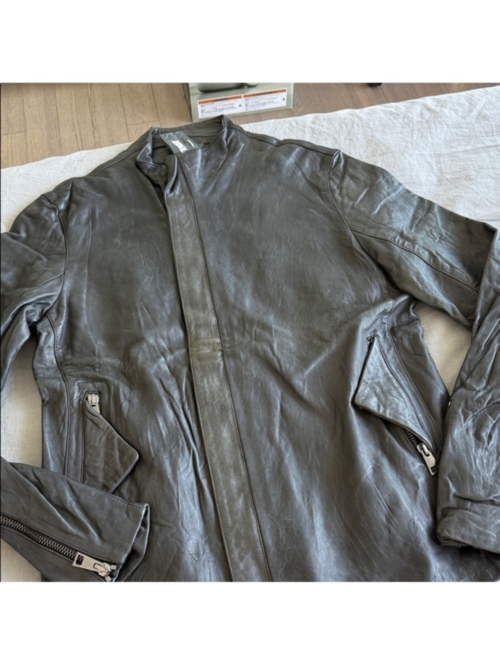 Mut made by Rick Owen’s Men's Black Leather Jacket, size EU 50 - or Large - Picture 2 of 10